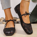 spring/summer new lace mesh square toe mary jane women's plus size flat comfortable versatile single shoes