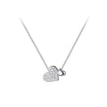 Zircon double heart necklace for women, 2025 new arrival, light luxury, minimalist, sweet, niche, high-end clavicle chain - perfect gift for her