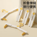 Kids' foldable extendable clothes hanger, baby multifunctional non-slip windproof no-trace clothes pegs, 2-way clothes rack