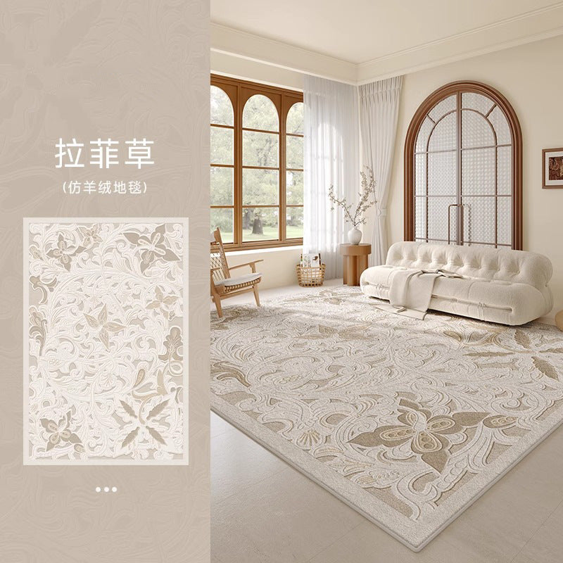 Carpet living room bedroom new arrival bedside room no-wash, wipeable, no-maintenance classy sofa coffee table full floor mat