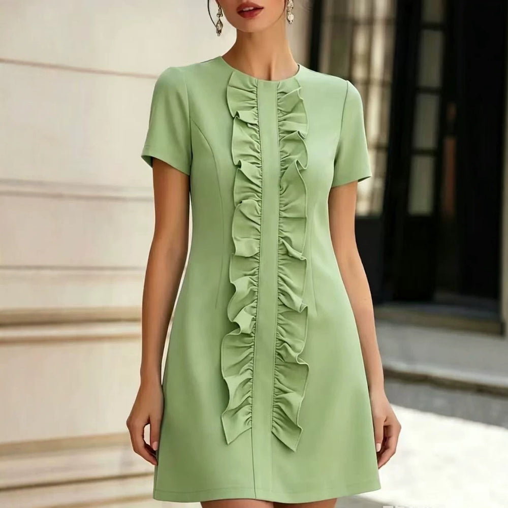 european and american cross-border  independent station new arrivalelegantelegance normcore women's short sleeve fashiondress