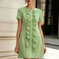 european and american cross-border  independent station new arrivalelegantelegance normcore women's short sleeve fashiondress