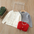 Little girl tweed style tutu skirt two-piece setfall and winternew arrivalkidssweateroutweargirlsweatercardigan