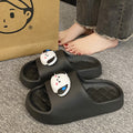 Eva thick sole slippers women's home indoor home outwear non-slip deodorizing filter bathroom bathing stepping on shit cartoon sandals