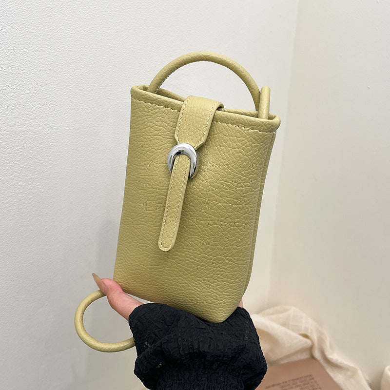 Foreign order advanced sense simple small bag women 2025 new spring and summer casual lightweight shoulder messenger bag mobile phone bag