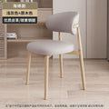 Wrought iron minimalist dining chair - home dining stool, restaurant backrest chair, light luxury design, high-end casual chair, makeup chair