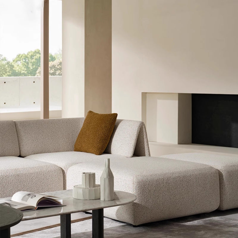 Source factory modular sofa designer house envelope sofa large apartment cream style living room fabric sofa