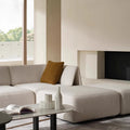 Source factory modular sofa designer house envelope sofa large apartment cream style living room fabric sofa