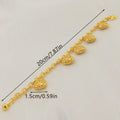 middle eastern women's accessible luxury stylish copper plated 24k gold malaysian popular hot-selling heart bracelet
