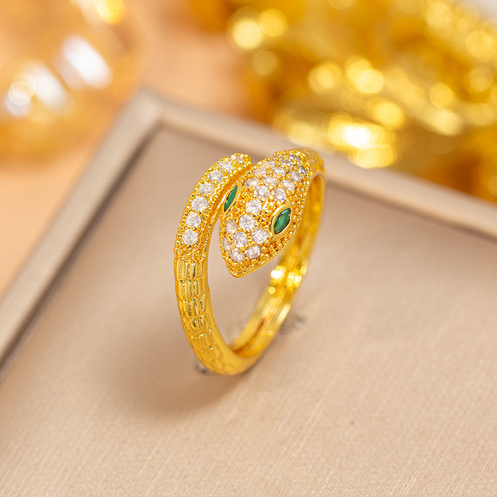hot-selling design, full of diamonds, inlaid with zircons, exquisite women's openable adjustable rings, popular fashion accessories