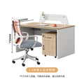 Saint li staff office desk and chair set - minimalist office furniture, employee computer desk and chair