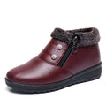 Winter slip-on fleece-lined cotton shoes heattech ladieswear shoes non-slipthickened cotton shoes for middle-aged and elderly people flatsnon-slip granny shoes