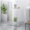 Accessible luxury acrylic side table sofa small side table casual living room popular bay window coffee table scandinavian bedroom transparent corner table