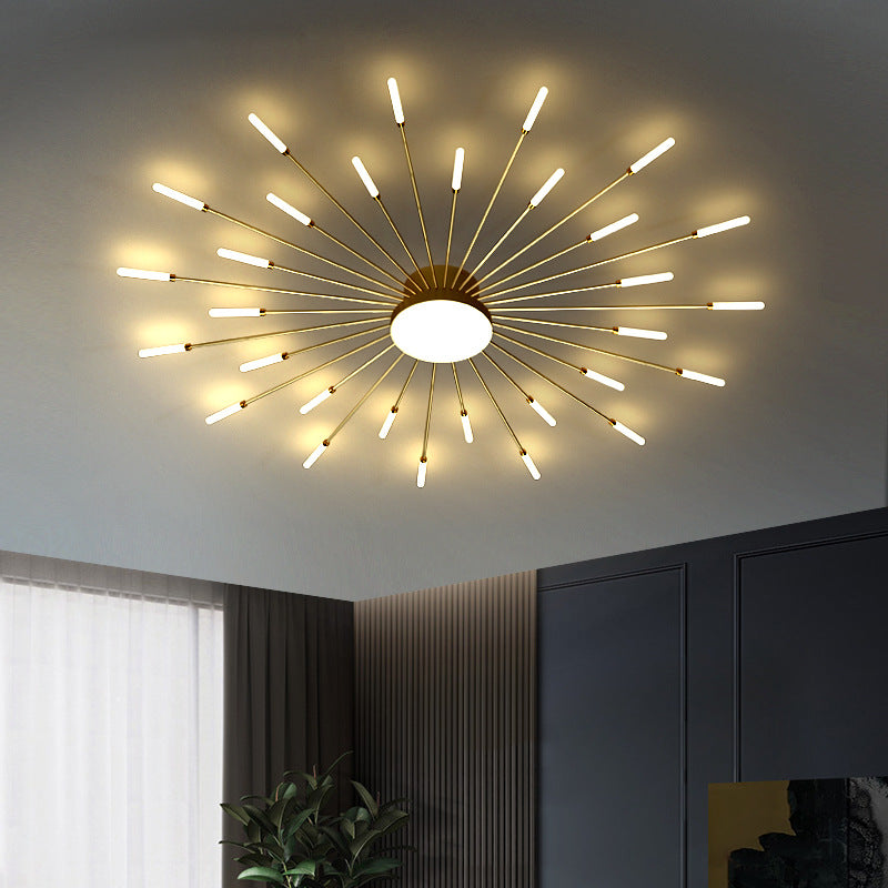 Home chandelier Modern simple LED lamps Lighting bedroom new fireworks led ceiling lamp Living room custom chandelier