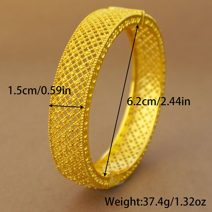 dubai women's bracelet middle eastern gold bracelet ethiopian saudi arabian wedding bridal jewelry