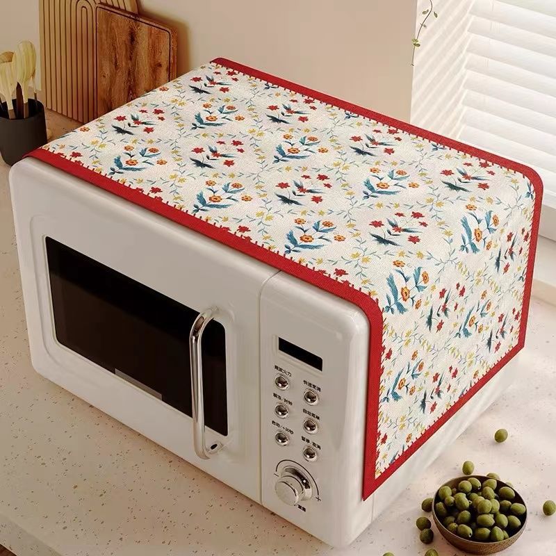 Kitchen oven cover cloth microwave oven abrasion resistant dustproof pad refrigerator decoration accessible luxury high-end oil-proof waterproof cover cloth