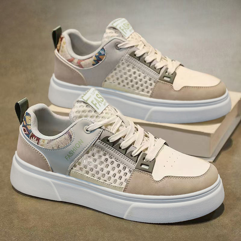 Men's skate shoes - 2026 summer new arrivals: casual, trendy, breathable mesh sneakers for men, students, and athletes