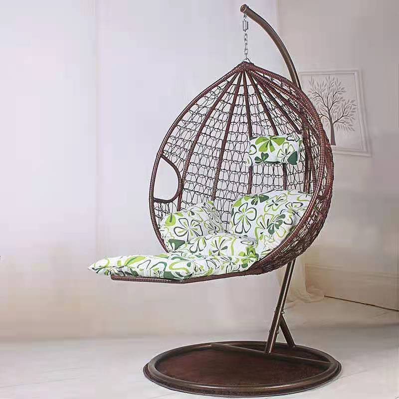 Romantic hanging basket rattan chair for home indoor hanging chair swing adult hammock balcony single double living room rocking lounge chair