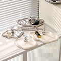 Inspopular same style electroplating photo props desktop jewelry storage display tray tea break stall accessible luxury display tray