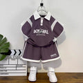Boys' summer short-sleeve outfit, little boy summer two-piece set, kids' clothing  new fashionable baby clothes
