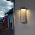 Outdoor solar wall light - modern minimalist style, waterproof, for villa gate, garden exterior, and courtyard lighting