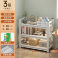 Steel bookshelf floor storage rack - home & kids book organizer, multi-tier wall-mounted storage for living room