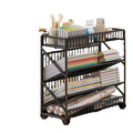 Classroom movable desktop bookshelf student textbook organizer floor storage rack children's home small bookshelf