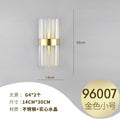 Accessible luxury style crystal wall lamp casual living room tv background wall bedroom bedside corridor aisle staircase wall lamp