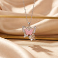 European and american fashion hot selling copper inlaid zirconia flower necklace for women, light luxury niche style, versatile minimalist, non-fading clavicle chain jewelry