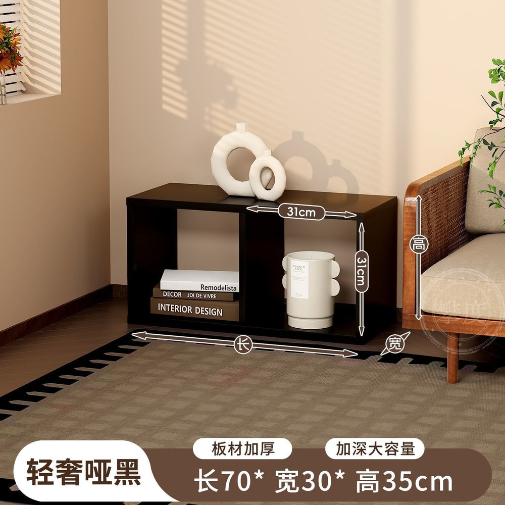 Thickened new upgraded steel bookshelf storage rack living room free combination kindergarten plaid cabinet storage display bookcase