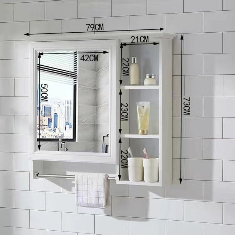 Bathroom Mirror Bathroom Wall-mounted Shelf Mirror Cabinet Bathroom Mirror Cabinet Bathroom Dressing Mirror Wall Mirror Box