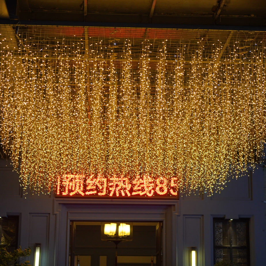 Manufacturer wholesale led ice strip curtain light outdoor gypsy Christmas lights hanging lights string holiday decoration flashing lights