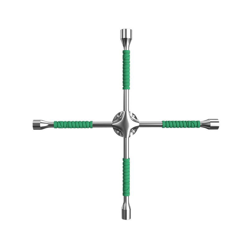 Manufacturer wholesale labor-saving car tire cross wrench sleeve tool mirror network where steel cross sleeve wrench