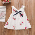 Summer new arrivals: infant and toddler dresses (6-9-12 months) - embroidered sleeveless dress for 1-year-old baby girls, skirt set for 2-3 year olds