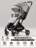 High-view two-way stroller, 0-3 years, convertible pushchair, lightweight & foldable, baby walking assistant