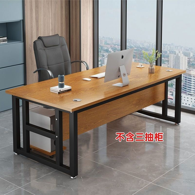 Simple single person manager desk computer desk casual modern supervisor table office desk combination