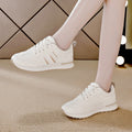 women's athletic shoes: 2025 autumn new collection - chunky sole striped casual sneakers, round toe retro height-increasing dad shoes for women