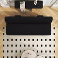 Nordic light luxury minimalist designer cat paw leather sofa, straight-row style, trendy fabric, small apartment multi-person sofa