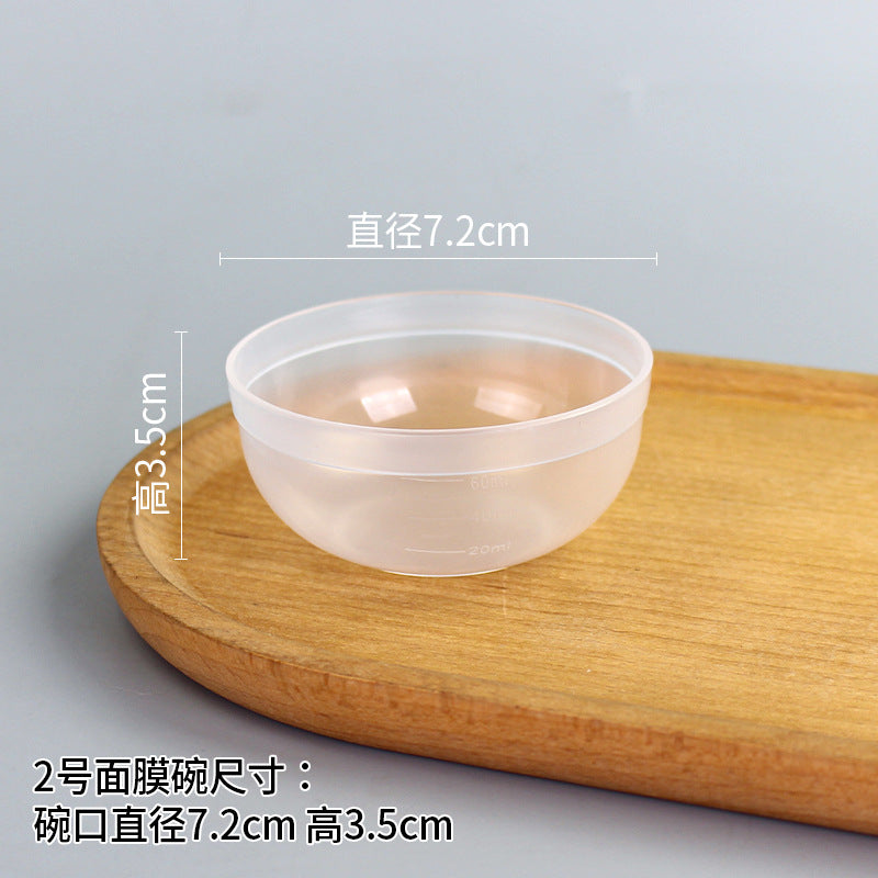 Beauty bowl spa mask mixing tool plastic mask bowl wholesale set - flat rim bowl