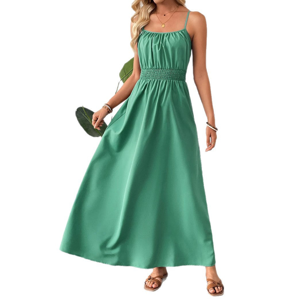 Shanuo independently develops 2025 new  summer European and American dresses,  women's clothing swings