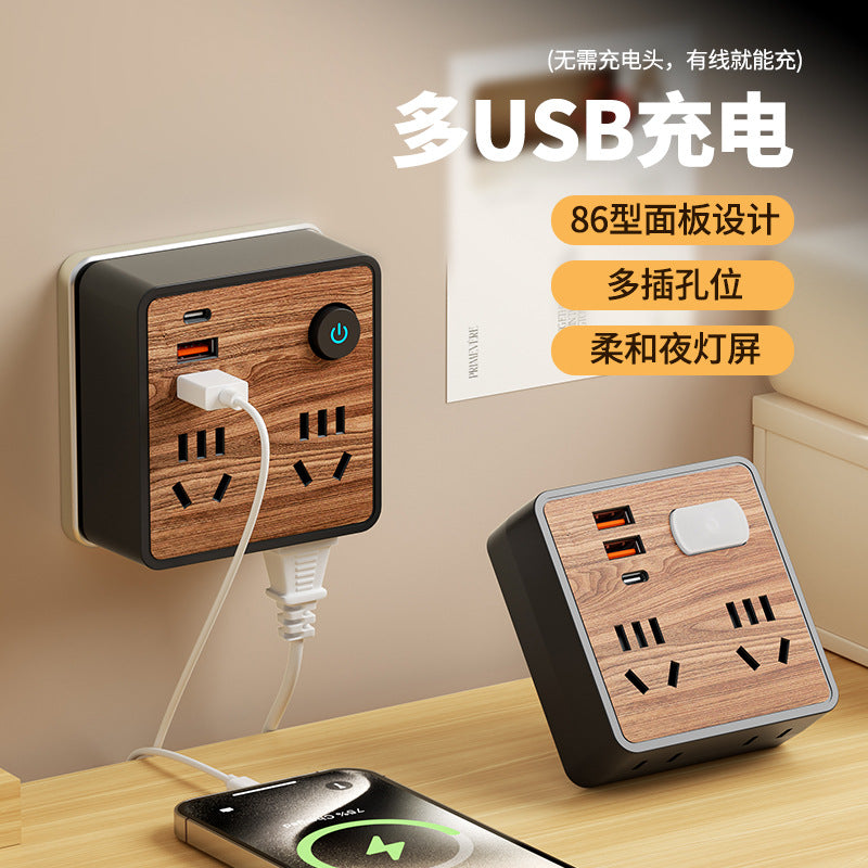 Smart socket home converter 86 converter multifunctional multi-hole usb plug strip student dormitory
