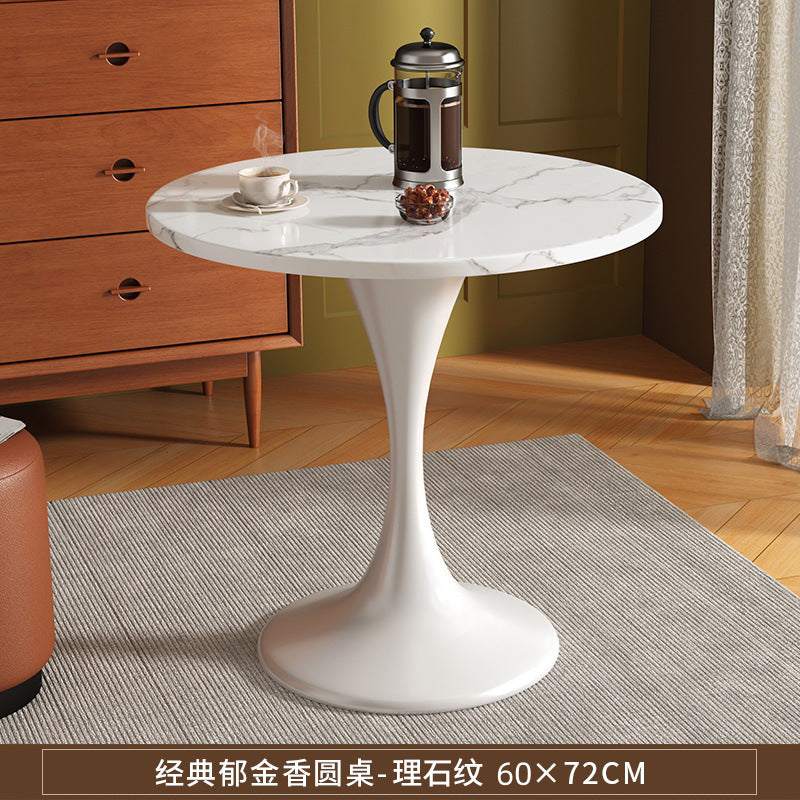 Coffee table, living room, for home, small apartment, side table, coffee table, negotiation table, round dining table, tulip balcony, small round table