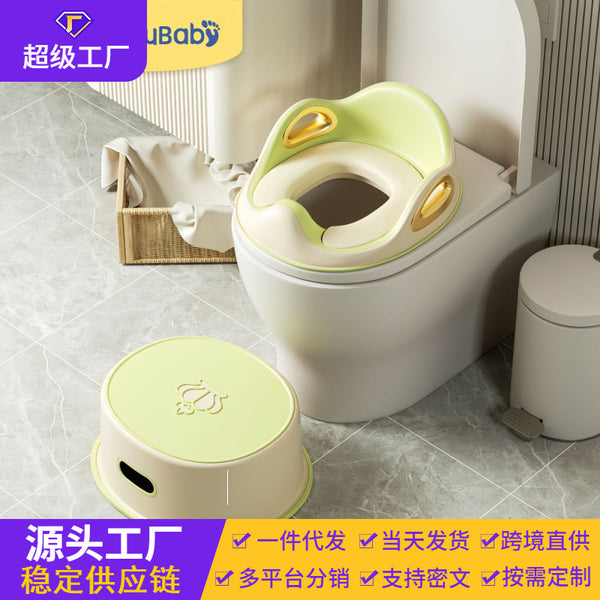 Children's toilet seat Large toilet seat for boys and girls Special seat cushion Baby potty ladder Children's toilet Household