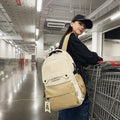 Backpack american classic small label classy school bag junior high school students casual travel couple college students fashioncasual