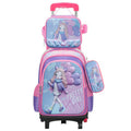 New arrival primary school students can be equipped with pull rod school bag lunch bag pencil bag three-piece set kids cute cartoon backpack