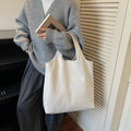 spring style lazy style bag women's bag large capacity easiest for match vegetable basket shoulder bag student class work clothing tote bag