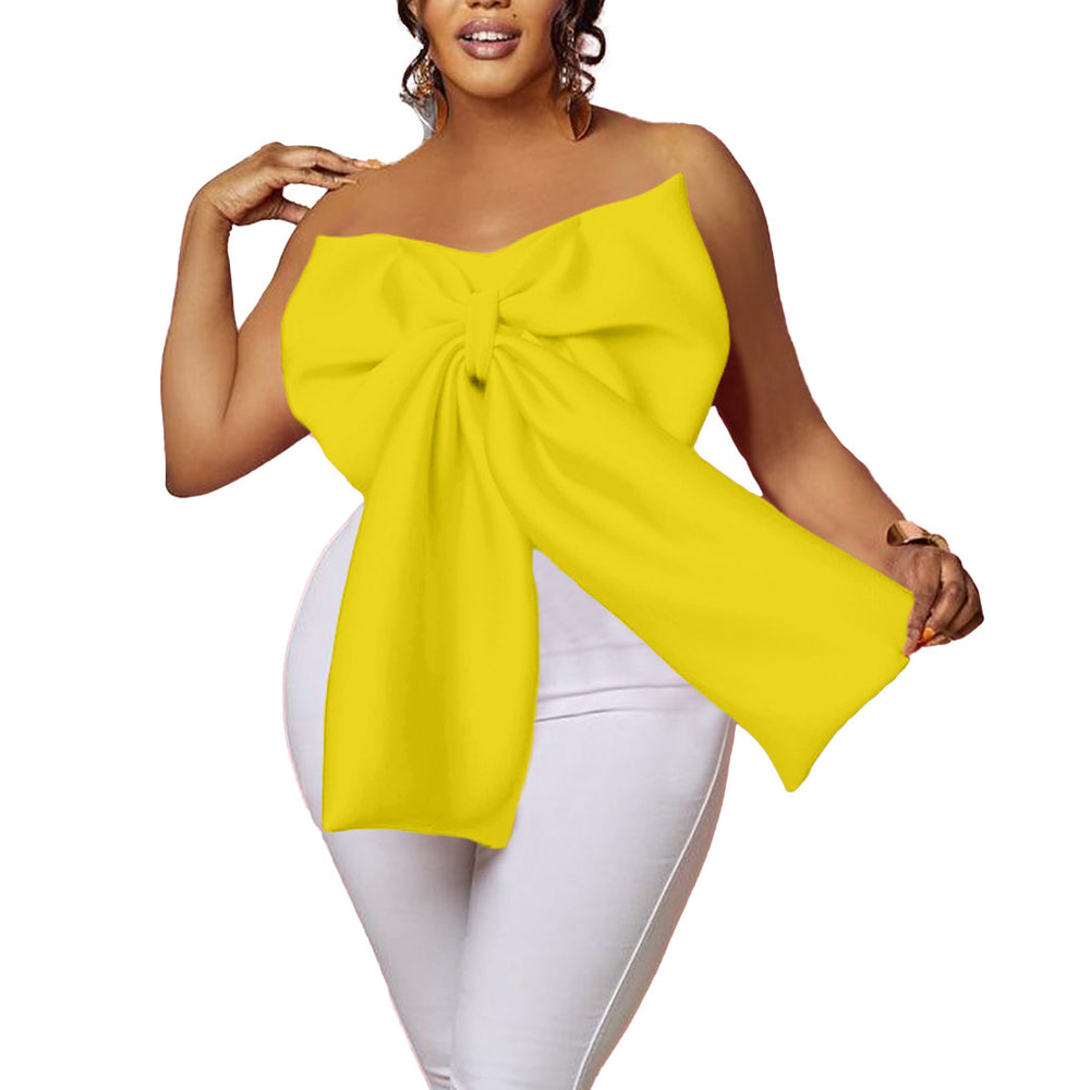Q115  cross-border women's fashion  new foreign trade style exaggerated large butterfly sexy solid color african top