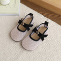Girls' polka dot sandals - new spring/summer collection - kids' shoes - stylish bowknot mesh upper solid color sandals for little girls