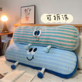 Cute long pillow bedroom pillow girl sleeping bed leg clamp side sleeping bedside cushion boy's large pillow