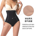 foreign trade factory high waist hip lifting and abdominal tightening pants seamless ice silk shaping pants mesh corset hip lifting shaping underwear